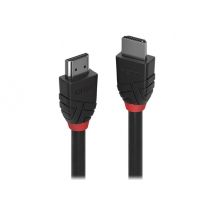 Lindy Black Line HDMI cable with Ethernet - 1 m