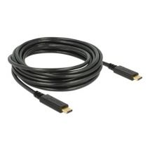 DELOCK Kabel USB 2.0 C > C 4.0m 3A schwarz