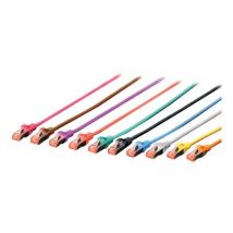 DIGITUS Patchkabel Cat6  S/FTP 2xRJ45 10.0m grau Hebelschutz Polybeutel