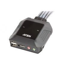 ATEN CS22DP - KVM / audio / USB switch - 2 ports