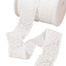 Elastique Lingerie Facon Dentelle 30mm Blanc Au Mètre - My mercerie