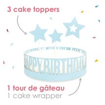 Déco Gâteau Happy Birthday - Scrapcooking