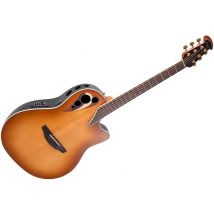 Cdx40 Pb G Guitar Celebrity Elite Deluxe Deep Contour Peach Burst Satin Ovation