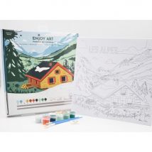 Enjoy Art - Peinture Par Numéros Balade Alpes - Enjoy Art