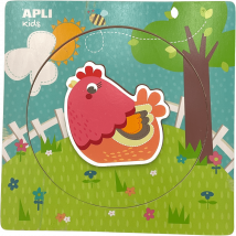 Puzzle Encastrable Poule