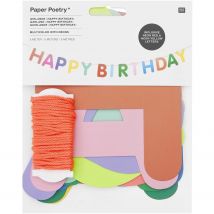 Guirlande Happy Birthday Colorée 5 M - Rico Design