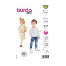 Patron Burda 9259 - Ensemble Tee- Shirt Et Pantalon Bébé De 56 À 98 Cm Taille N°56-98