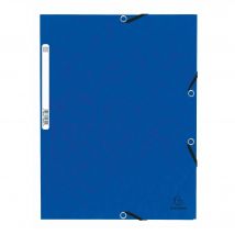 Chemise À Élastique 3 Rabats Carte Lustrée 355gm2 - A4 - Couleurs Assorties - X 125 - Exacompta