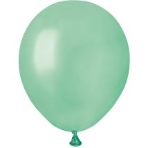 50 Ballons Vert Eau Nacré Ø13cm - Annikids