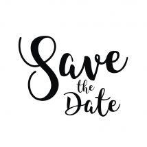 Tampon save The Date, 6x7cm - Rayher