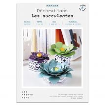 Coffret Création En Papier - 3 Succulentes - French Kits