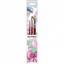Pinceaux - Aquarelle - Pour Faire Des Motifs Floraux - Lavis, Rond Et Plat - Da Vinci