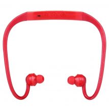 Casque Sport Étanche Sans Fil Avec Emplacement Micro Sd Jusqu'à 8gb Rose Rouge Yonis - Yonis