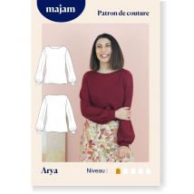 Patron Pull - Arya- Taille 34 À 48 - Majam