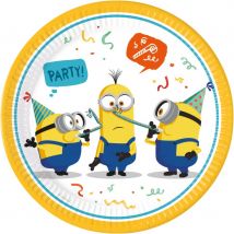 8 Assiettes Minions Party - Annikids