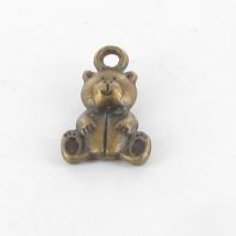 Breloque En Métal Ourson Bronze (10 Pièces) - Megacrea DIY