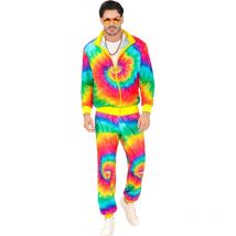 Déguisement - Années 80 - Fluo - Psychédélique - Veste + Pantalon - Taille M - Widyka