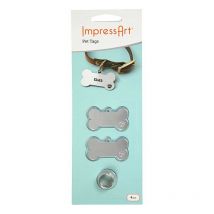 Kit Médaille Pour Animaux À Graver - Argenté - Creotime