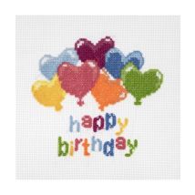 Mini Kit Point De Croix Ballons D’anniversaire 13 X 12 Cm – Trimits Ballons D’anniversaire