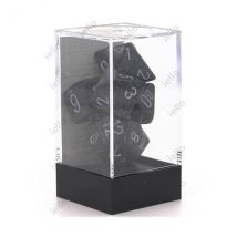 Jeu De Rôles Chessex Set De 7 Dés Granite Ninja Noir Et Argent