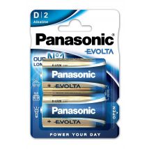 Blister De 2 Piles Evolta Mono / D / Lr20 - Panasonic