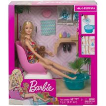 Barbie Métier : Soins Et Beauté - 10 Accessoires Pedicure Et Manucure - Poupée Mannequin - Mattel - Ghn07