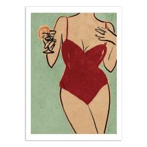 Affiche 50 X 70 Cm - Beach Girl - Raissa Oltmanns - Wall Editions