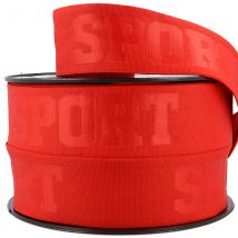 Elastique 3d Sport 40mm Rouge Au Mètre - MyMercerie