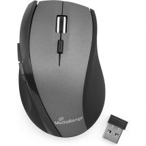 Souris Optique Sans Fil Mediarange Mros203 - 5 Boutons - 1600dpi - Grise