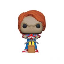 Chucky Jeu D'Enfant - Figurine Pop! Chucky W/buddy & Giant Scissors 9 Cm - Funko