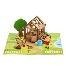 Serre Du Jardinier En Bois – Ensemble De 40 Pièces Pour Enfants - Jeujura