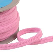 Double Cordon Fils 10mm Rose Clair Au Mètre - My mercerie