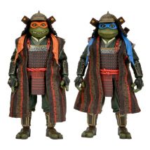 Les Tortues Ninja 3 - Pack 2 Figurines Leonardo & Michelangelo 18 Cm - Neca