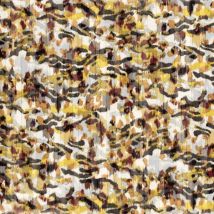 Tissu Mousseline Lurex Abstraits Bordeaux - Craftine