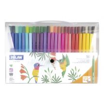 Étui Flexible 50 Feutres Pointe Conique - Milan