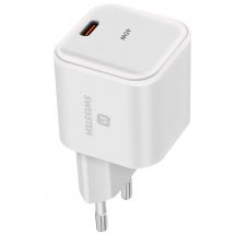 Swissten Chargeur Secteur Usb C 45w Gan Power Delivery Charge Ultra-rapide Blanc