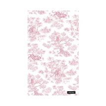 Tissu Coton Toile De Jouy Rouge (65) Vendu Par 50 Cm - Distrifil
