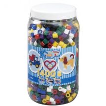 Pot De 1400 Perles A Repasser Hama Maxi Couleurs Assorties - 8540 - Hama
