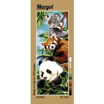 Canevas Pénélope Antique Pêle Mêle Pelage 25x60cm - Margot