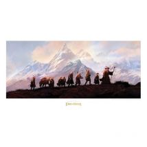 Le Seigneur Des Anneaux - Impression Art Print The Fellowship Of The Ring: 20th Anniversary 59 X 30 Cm - Weta Workshop