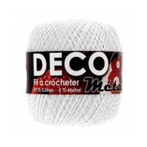 Coton À Crocheter Deco 8m - Distrifil Blanc (blanc Argente)