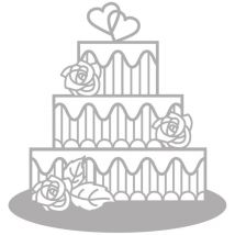Delicate Die- Tiered Cake, 11,1x11,6cm,etui 1pce. - Rayher