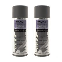 Lot De 2 Bombes De Peinture - Spécial Surfaces Difficiles - Gris - Amt - Amt