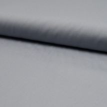 Tissu Popeline De Coton Unie Gris - Craftine