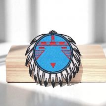 Patch Brodé Tribal - Esprit Améridien - Saperlipopette by Léna