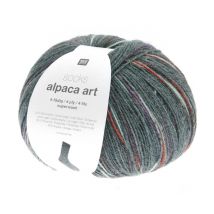 Pelote De Laine Socks Alpaca Art 4 Fils - 100g - Rico Design : Chaussettes Douces Et Confortables 05 Lierre
