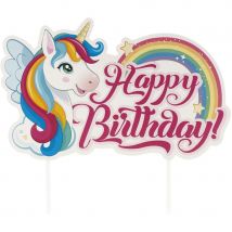 Cake Toppers En Papier - Licorne - Dekora