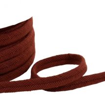Bobine 20m Double Cordon Fils 10mm Orange Rouille Foncé - My mercerie