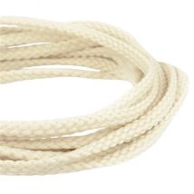 Bobine 50m Cordon Damier Polyester 5mm Ecru - My mercerie