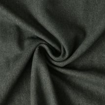 Tissu Jean Denim Lucky Sur Fond Vert Kaki Foncé - Craftine